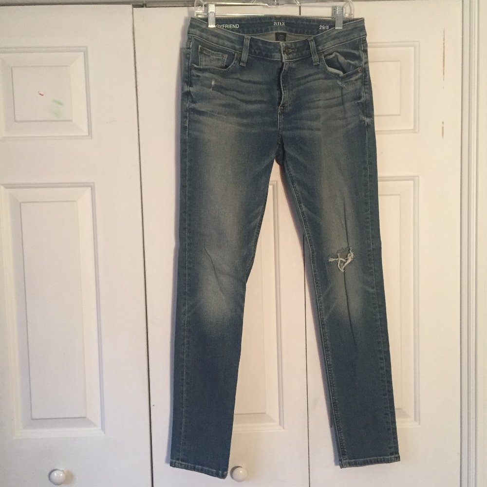 Distressed Boyfriend Jeans